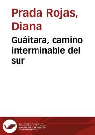 Guáitara, camino interminable del sur | Biblioteca Virtual Miguel de Cervantes