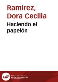 Haciendo el papelón | Biblioteca Virtual Miguel de Cervantes