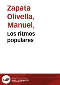 Los ritmos populares | Biblioteca Virtual Miguel de Cervantes
