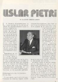 Uslar Pietri / por Milagros Sánchez Arnosi | Biblioteca Virtual Miguel de Cervantes