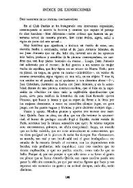 Cuadernos Hispanoamericanos, núm. 184 (abril 1965). Índice de exposiciones / Manuel Sánchez-Camargo | Biblioteca Virtual Miguel de Cervantes
