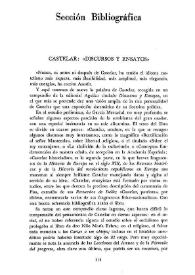 Castelar: "Discursos y ensayos" / José Álvarez Junco | Biblioteca Virtual Miguel de Cervantes