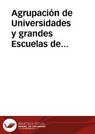 Agrupación de Universidades y grandes Escuelas de Francia para las relaciones con América Latina | Biblioteca Virtual Miguel de Cervantes