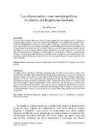 Los afrancesados o una cuestión política: los límites del despotismo ilustrado / Gérard Dufour | Biblioteca Virtual Miguel de Cervantes