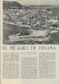 El milagro de Panamá / por el Conde de Rábago, embajador de España en Panamá | Biblioteca Virtual Miguel de Cervantes