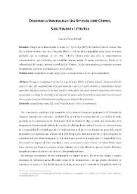 Degenerar la marginalidad. Una reflexión sobre géneros, subalternidad y literatura / Leonardo Graná | Biblioteca Virtual Miguel de Cervantes