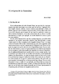 El enigma de lo femenino / Reina Roffé | Biblioteca Virtual Miguel de Cervantes