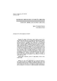 El primer liberalismo en España (1808-1833) / Ignacio Fernández Sarasola | Biblioteca Virtual Miguel de Cervantes