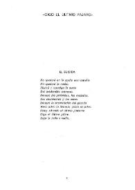 "Oigo el último pájaro" / Jorge Luis Borges | Biblioteca Virtual Miguel de Cervantes