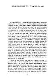 Conversaciones con Ricardo Gullón / Barbara Bockus Aponte | Biblioteca Virtual Miguel de Cervantes
