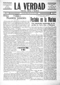 La Verdad : doctrina, crítica y combate (Villajoyosa). Núm. 5, 25 de junio de 1932 | Biblioteca Virtual Miguel de Cervantes