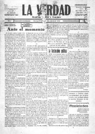 La Verdad : doctrina, crítica y combate (Villajoyosa). Núm. 9, [ ] de agosto de 1932 | Biblioteca Virtual Miguel de Cervantes