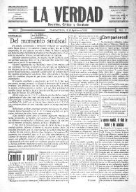 La Verdad : doctrina, crítica y combate (Villajoyosa). Núm. 15, 12 de noviembre de 1932 | Biblioteca Virtual Miguel de Cervantes