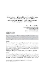"Julio Askatu" / "Julio Ordaindu": la sociedad vasca frente al secuestro de Julio Iglesias (1993) / Irene Moreno Bibiloni | Biblioteca Virtual Miguel de Cervantes