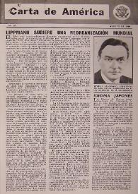 Carta de América. Núm. 87, agosto 1944 | Biblioteca Virtual Miguel de Cervantes