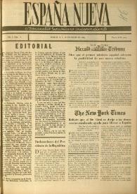 España nueva : Semanario Republicano Independiente. Año II, núm. 9, 19 de enero de 1946 | Biblioteca Virtual Miguel de Cervantes