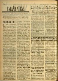 España nueva : Semanario Republicano Independiente. Año II, núm. 47, 12 de octubre de 1946 | Biblioteca Virtual Miguel de Cervantes