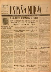 España nueva : Semanario Republicano Independiente. Año III, núm. 93, 4 de octubre de 1947 | Biblioteca Virtual Miguel de Cervantes