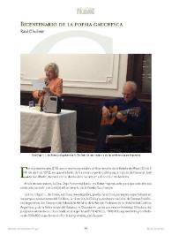 Bicentenario de la poesía gauchesca / Raul Chuliver | Biblioteca Virtual Miguel de Cervantes