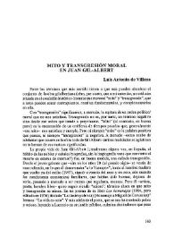 Mito y transgresión moral en Juan Gil-Albert / Luis Antonio de Villena | Biblioteca Virtual Miguel de Cervantes
