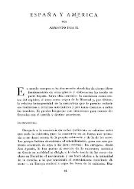 España y América / por Armando Roa R. | Biblioteca Virtual Miguel de Cervantes