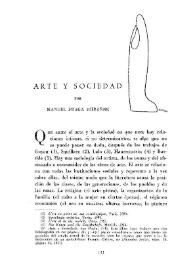 Arte y sociedad / por Manuel Fraga Iribarne | Biblioteca Virtual Miguel de Cervantes