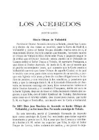 Los Acebedos (Continuación) / Mateo Escagedo Salmón | Biblioteca Virtual Miguel de Cervantes