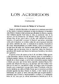 Los Acebedos (Continuación) / Mateo Escagedo Salmón | Biblioteca Virtual Miguel de Cervantes