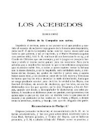 Los Acebedos (Continuación) / Mateo Escagedo Salmón | Biblioteca Virtual Miguel de Cervantes