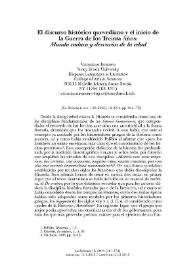 El discurso histórico quevediano y el inicio de la Guerra de los Treinta Años: "Mundo caduco y desvaríos de la edad" / Victoriano Roncero | Biblioteca Virtual Miguel de Cervantes