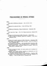 Publicaciones de Miguel Artigas y Ferrando [1913-1930], pp. XIII-XVI / Miguel Artigas y Ferrando | Biblioteca Virtual Miguel de Cervantes