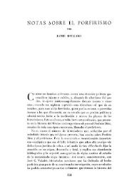 Notas sobre el Porfirismo / por Jaime Delgado | Biblioteca Virtual Miguel de Cervantes