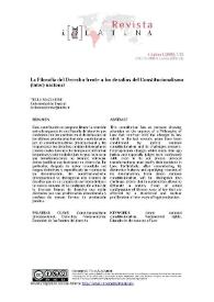 La Filosofía del Derecho frente a los desafíos del Constitucionalismo (inter)nacional / Tecla Mazzarese | Biblioteca Virtual Miguel de Cervantes