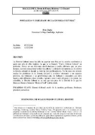 Fortalezas y debilidades de la historia cultural / Peter Burke | Biblioteca Virtual Miguel de Cervantes