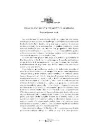 Una colaboración periodística olvidada / Ángeles Quesada Novás | Biblioteca Virtual Miguel de Cervantes