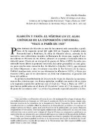 Alarcón y París: "El vértigo en el alma". Crónicas de la Exposición Universal: "Viaje a París en 1855" / Julia Morillo Morales | Biblioteca Virtual Miguel de Cervantes