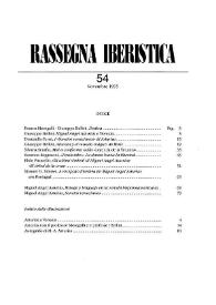 Rivista Rassegna Iberistica | Biblioteca Virtual Miguel de Cervantes