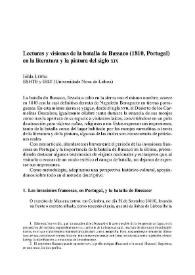 Lecturas y visiones de la batalla de Bussaco (1810, Portugal) en la literatura y pintura del siglo XIX / Leitão, Isilda | Biblioteca Virtual Miguel de Cervantes