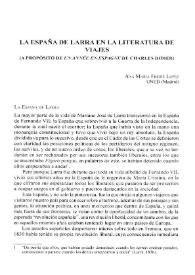 La España de Larra en la literatura de viajes (A propósito de "Un année en Espagne" de Charles Didier) / Ana María Freire López | Biblioteca Virtual Miguel de Cervantes