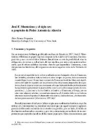 José F. Montesinos y el siglo XIX: a propósito de Pedro Antonio de Alarcón / Álex Alonso Nogueira | Biblioteca Virtual Miguel de Cervantes