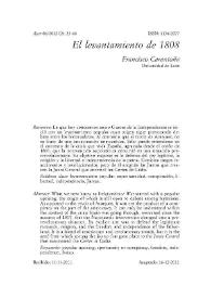 El levantamiento de 1808 / Francisco Carantoña Álvarez | Biblioteca Virtual Miguel de Cervantes
