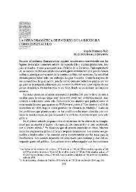 La obra dramática de Patricio de la Escosura como espectáculo / Ángela Mañueco Ruiz | Biblioteca Virtual Miguel de Cervantes