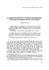 El repartiment del delme i primícia a les parròquies del Camp de Tarragona durant l'Antic Règim / Josep M. Grau Pujol | Biblioteca Virtual Miguel de Cervantes