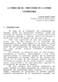 La formación del profesorado en la España contemporánea / Olegario Negrín Fajardo | Biblioteca Virtual Miguel de Cervantes