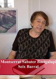 Entrevista a Montserrat Sabater Bacigalupi (Editorial Seix Barral y Edicions 62) | Biblioteca Virtual Miguel de Cervantes