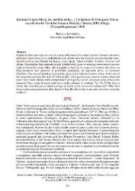 Jerónimo López Mozo, "Yo, maldita india...; La Infanta de
Velázquez; Ella se va", edición de Virtudes Serrano, Madrid, Cátedra, 2019, 414 pp. ("Letras Hispánicas", 819) [Reseña]
 / Renata Londero | Biblioteca Virtual Miguel de Cervantes