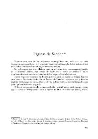 Páginas de Sender / Juan Quintana | Biblioteca Virtual Miguel de Cervantes