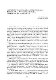 Notas para una onomástica y transferencia textual en la poética machadiana: la reinvención de "Guiomar" / Manuel Ruiz Lagos | Biblioteca Virtual Miguel de Cervantes