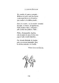 A Antonio Machado / Pedro Luis de Gálvez | Biblioteca Virtual Miguel de Cervantes