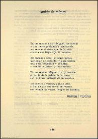 Sonido de Miguel / Manuel Molina | Biblioteca Virtual Miguel de Cervantes